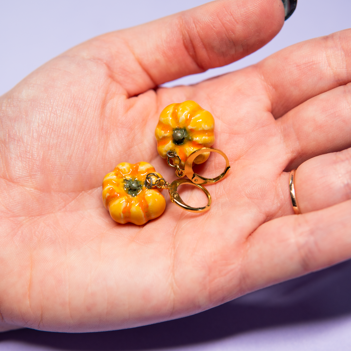 Citrouilles - Paire de boucles d'oreilles