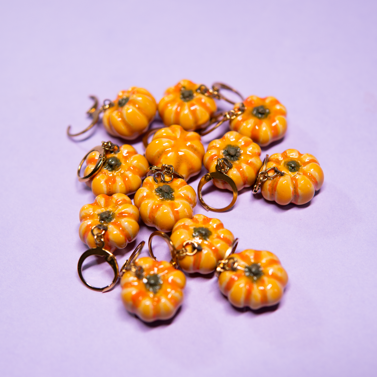 Citrouilles - Paire de boucles d'oreilles