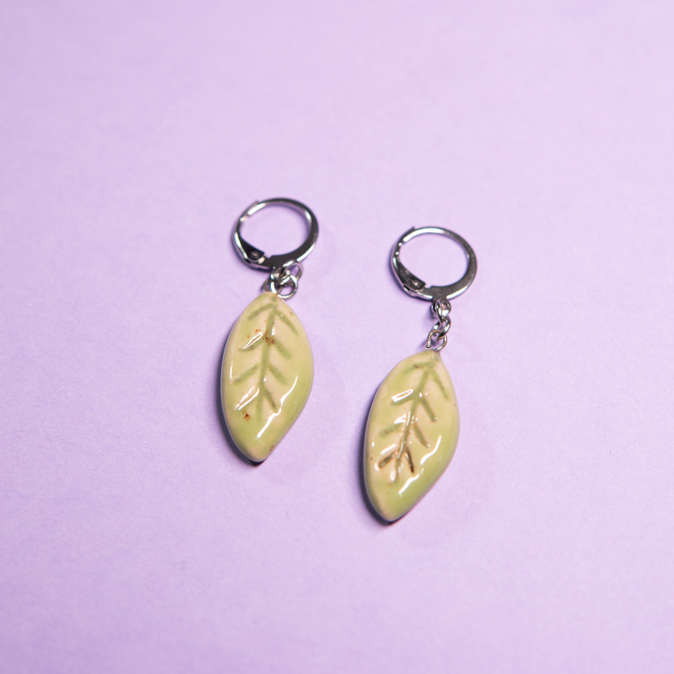 Feuilles - Paire de boucles d'oreilles