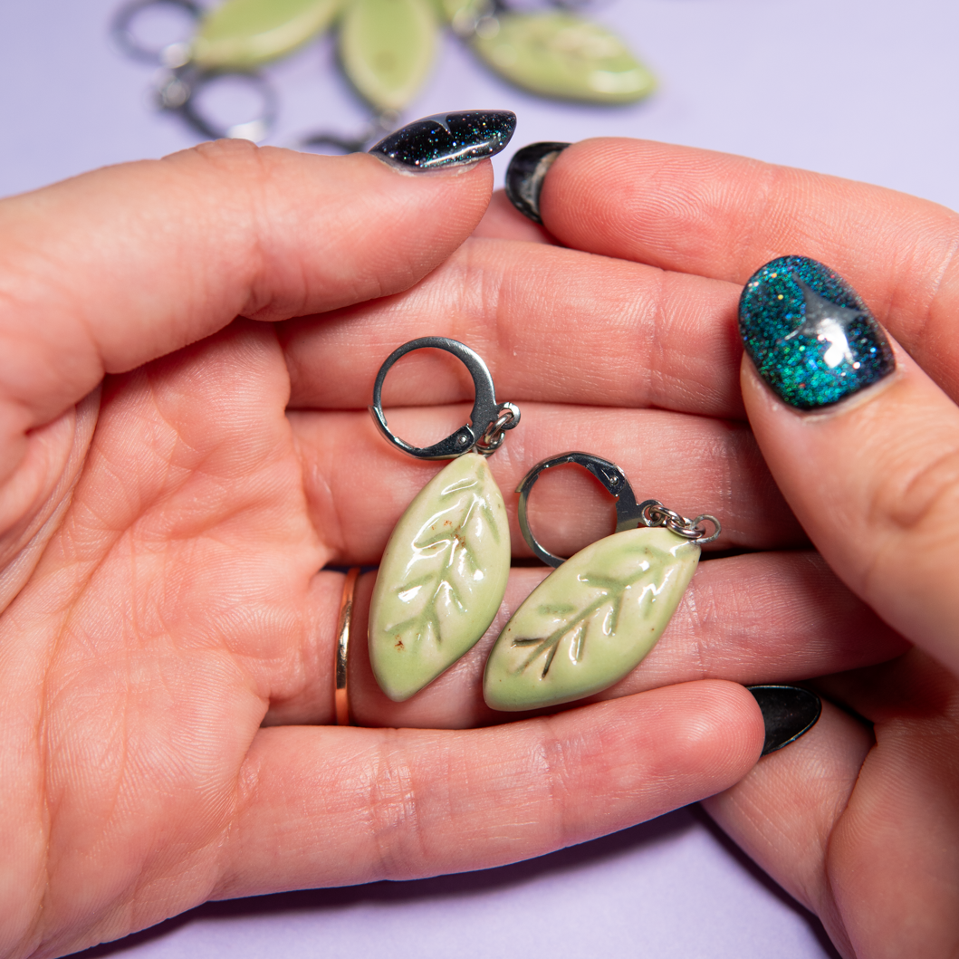Feuilles - Paire de boucles d'oreilles