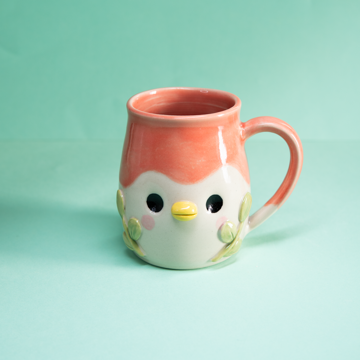 Feuillage Bubblegum - Tasse 380ml Recto Verso