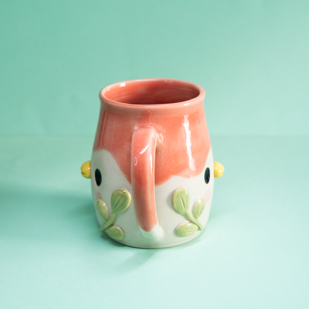 Feuillage Bubblegum - Tasse 380ml Recto Verso