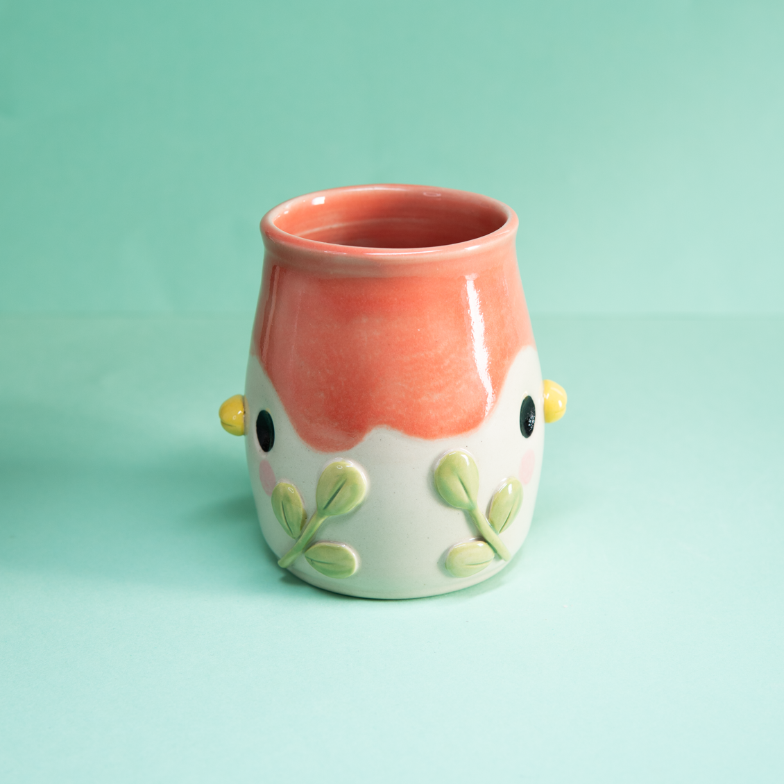 Feuillage Bubblegum - Tasse 380ml Recto Verso