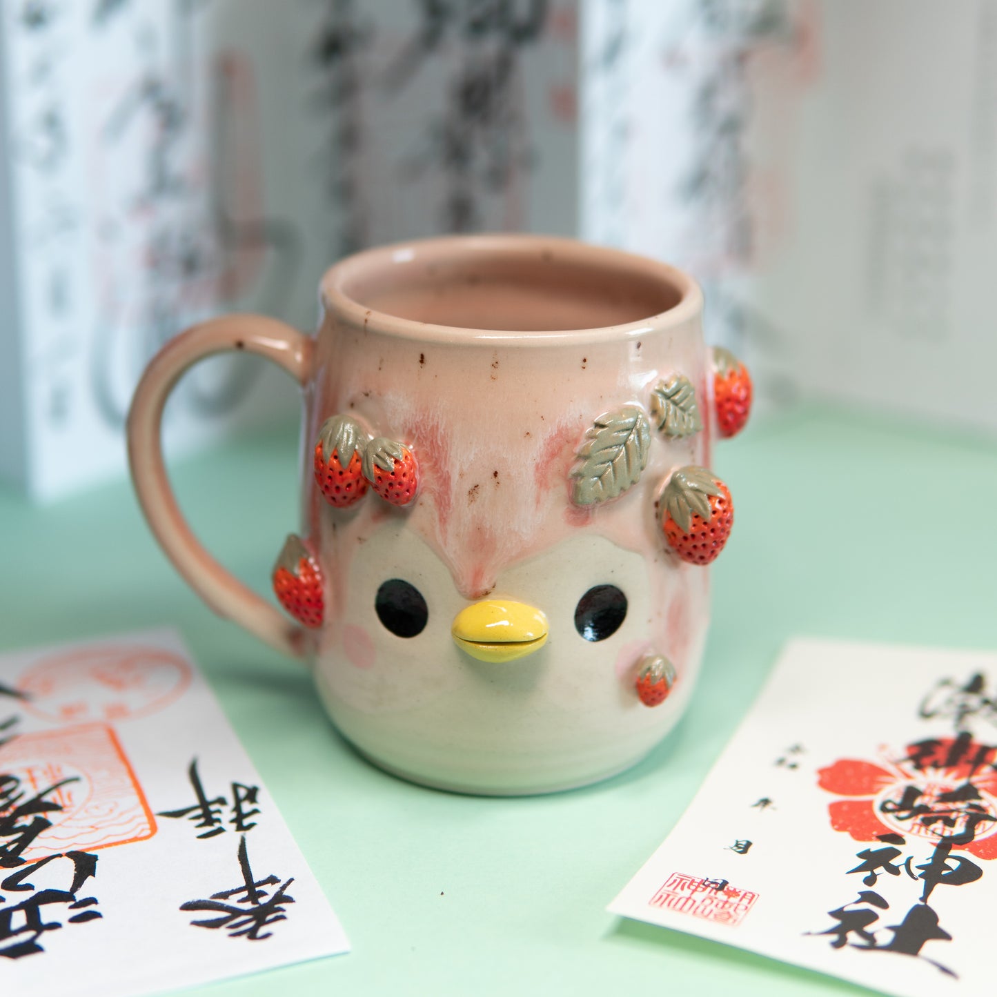 Kakigori, Hanami dango et fraises - Tasse 500 ml
