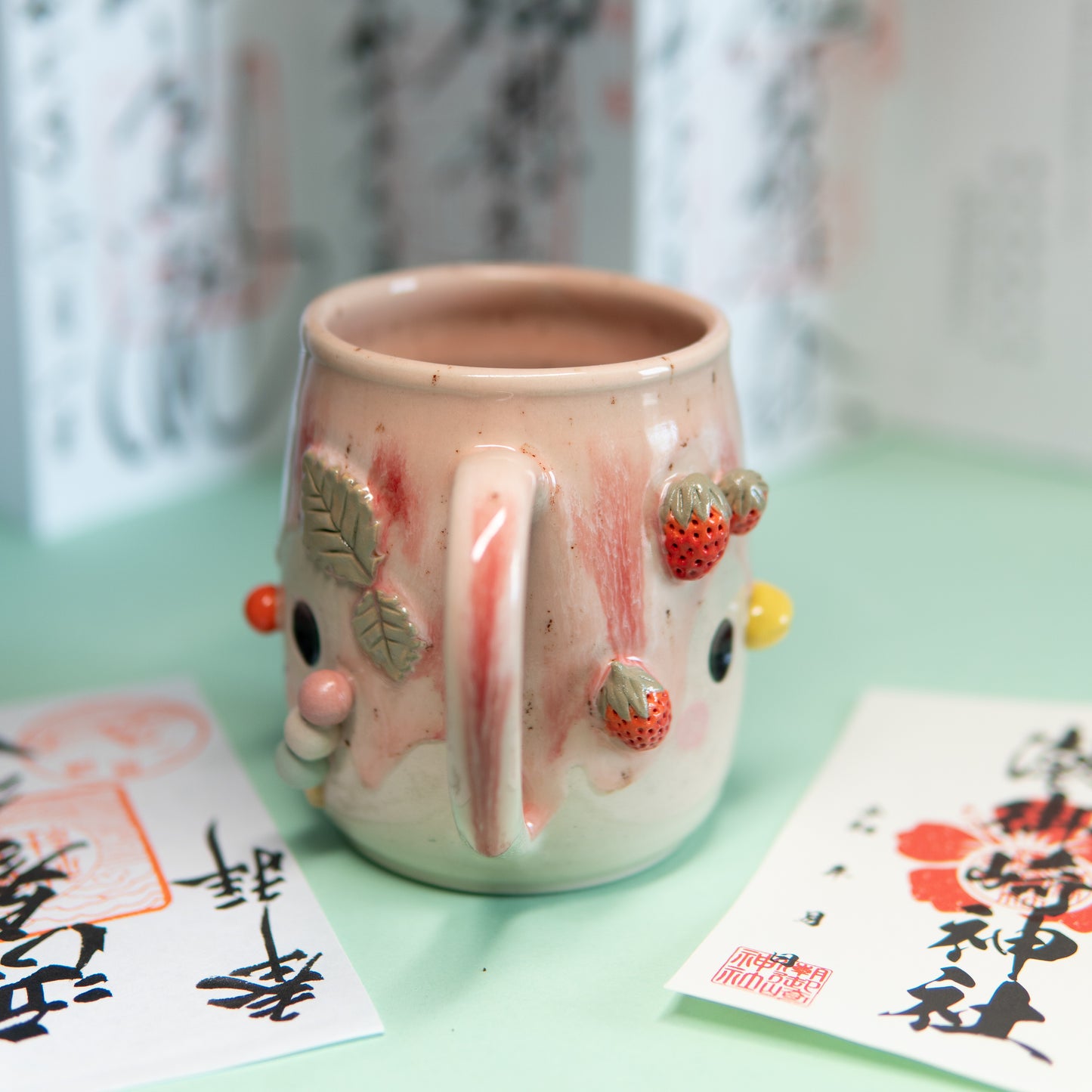 Kakigori, Hanami dango et fraises - Tasse 500 ml
