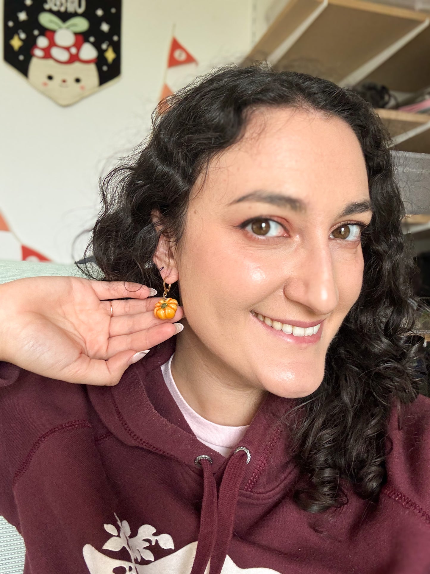 Citrouilles - Paire de boucles d'oreilles