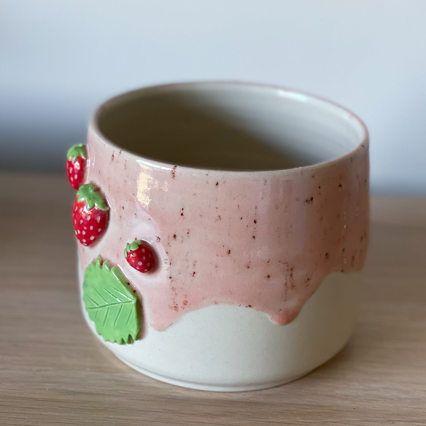 Fraises 02 - Pot de fleur