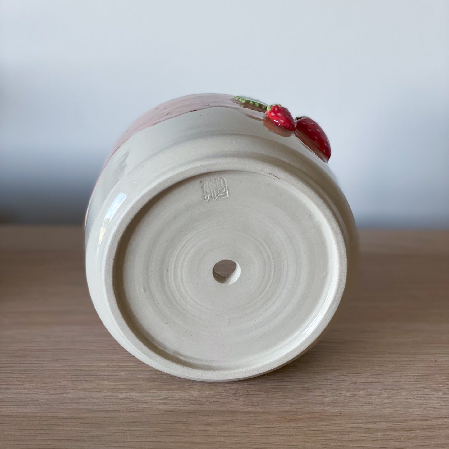Fraises 02 - Pot de fleur