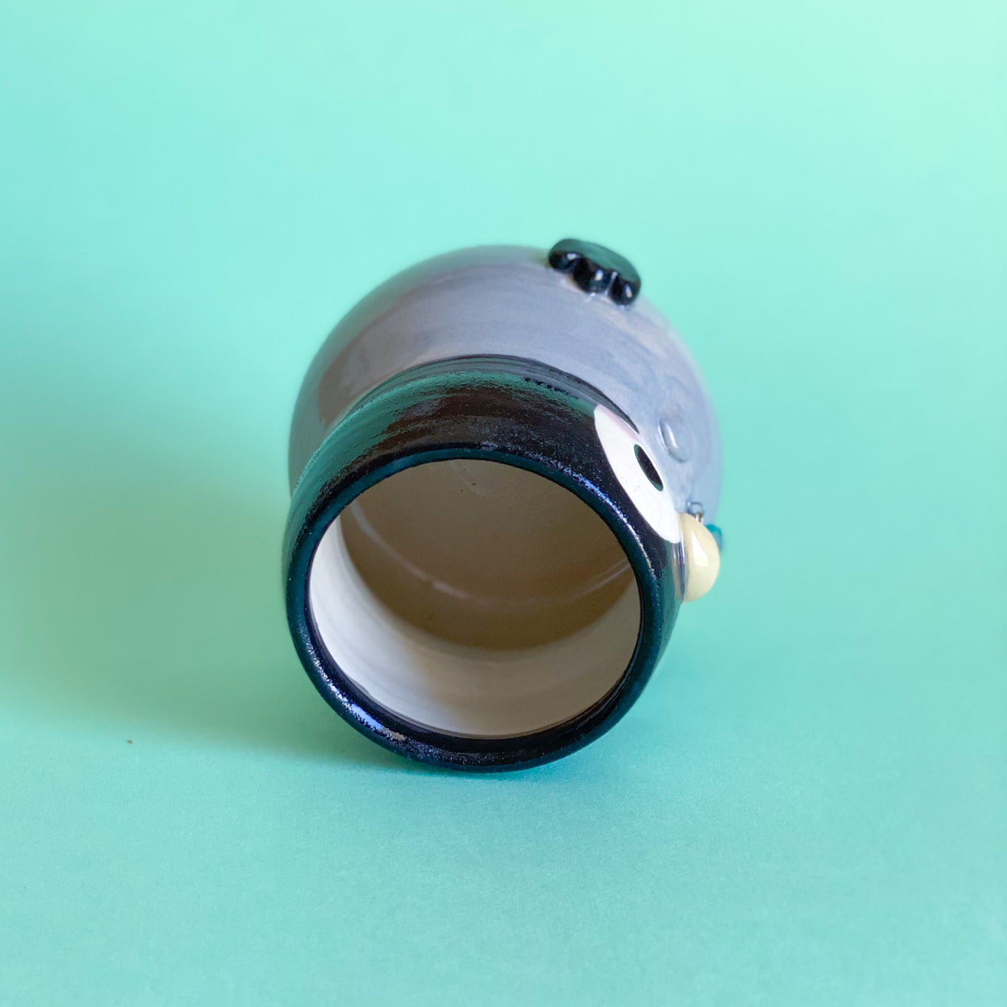 Pingouin dodu - Petit vase (pot non percé)