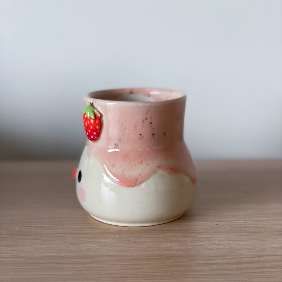 Fraises - Petit vase (non percé)