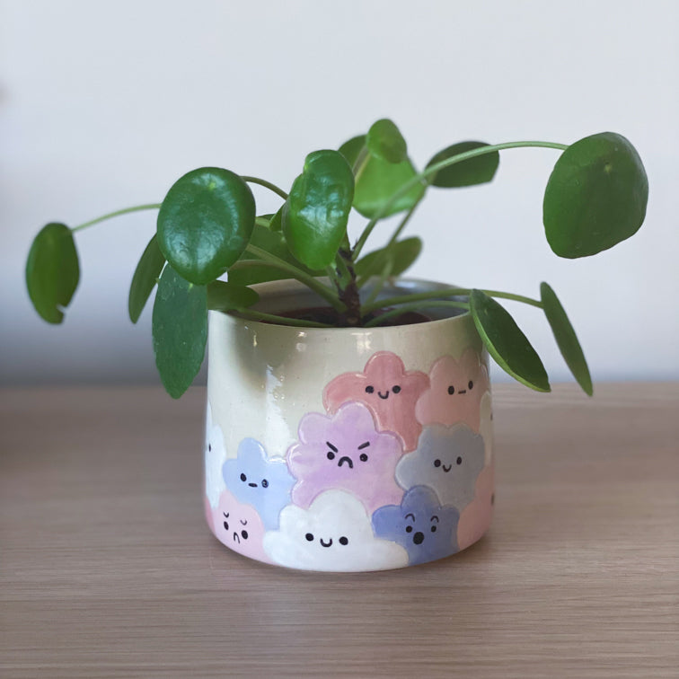 Humeurs de nuages - Pot de fleur