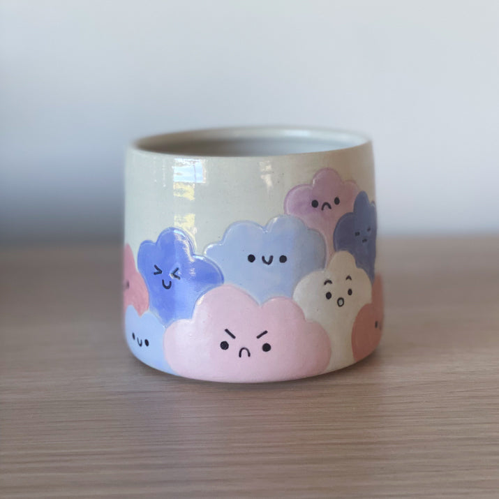 Humeurs de nuages - Pot de fleur