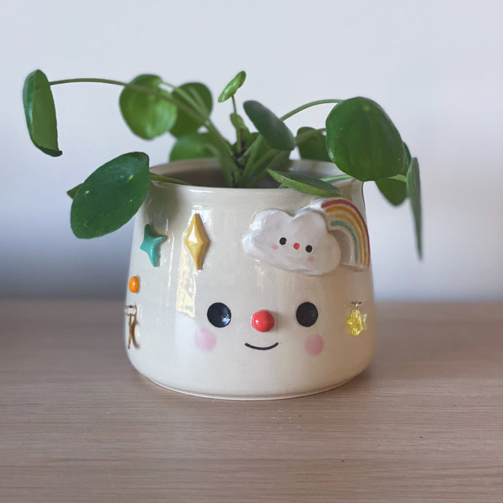Arc-en-ciel constellé - Pot de fleur