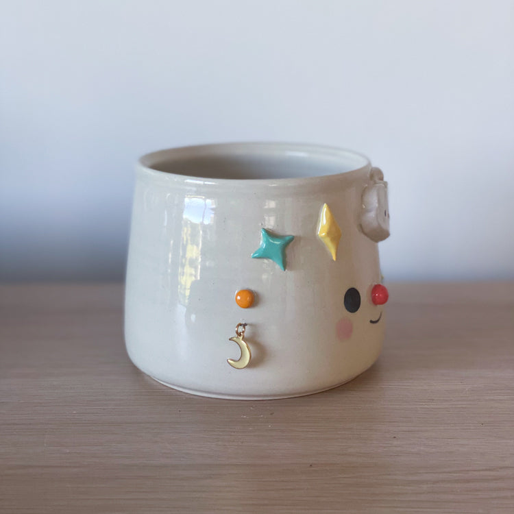 Arc-en-ciel constellé - Pot de fleur