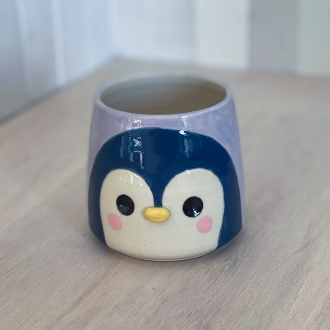 Portrait du Pingouin - Pot de fleur