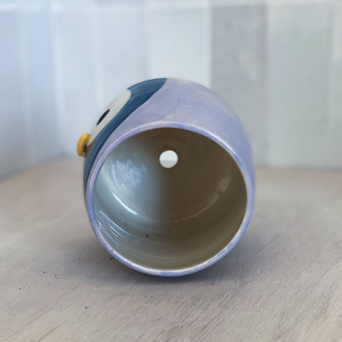 Portrait du Pingouin - Pot de fleur