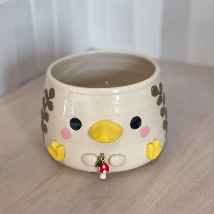 L'oie prend une pause - Grand Pot de fleur