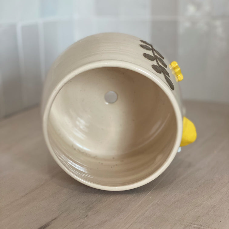 L'oie prend une pause - Grand Pot de fleur