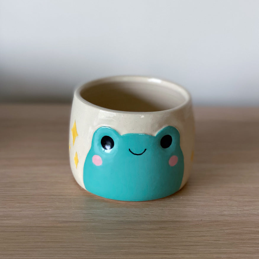 Grenouille scintilante - Petit Pot de fleur