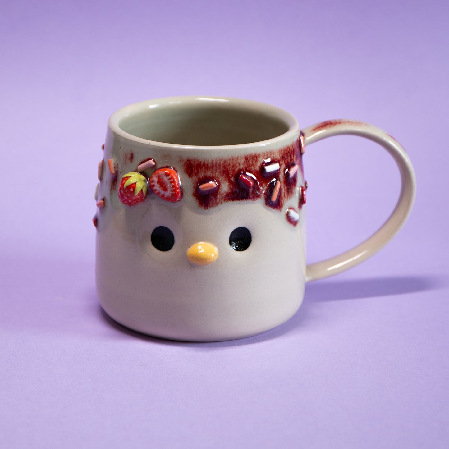 Yaourt Fraise - Tasse 450ml Recto Verso
