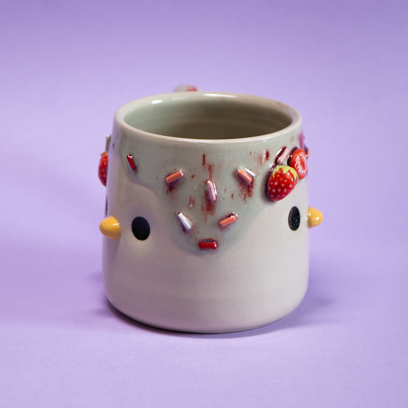 Yaourt Fraise - Tasse 450ml Recto Verso