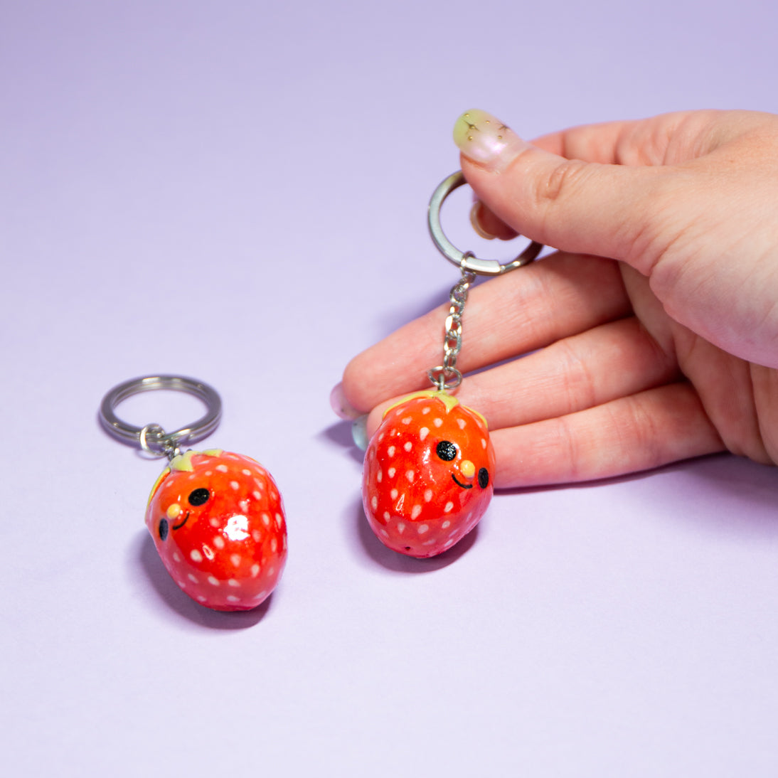 Fraise - Porte clefs