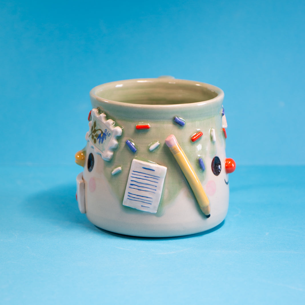 Lettre verte - Tasse 500ml Recto Verso