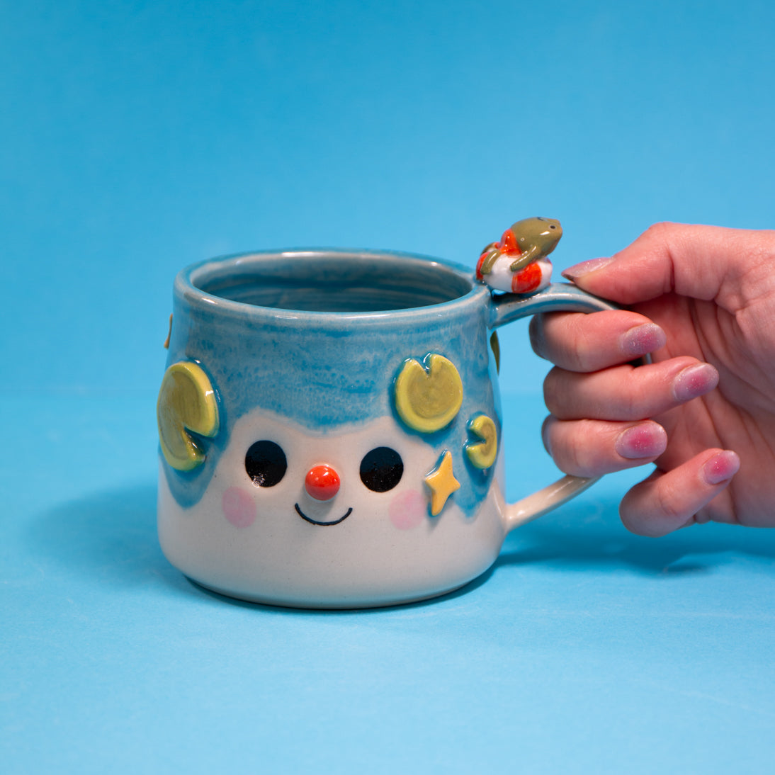 Pause grenouille - Tasse 400ml Recto Verso
