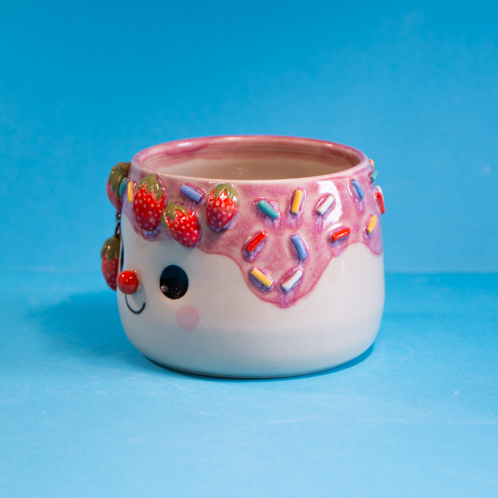 Fraise Suspendue & sprinkles - Pot de fleur