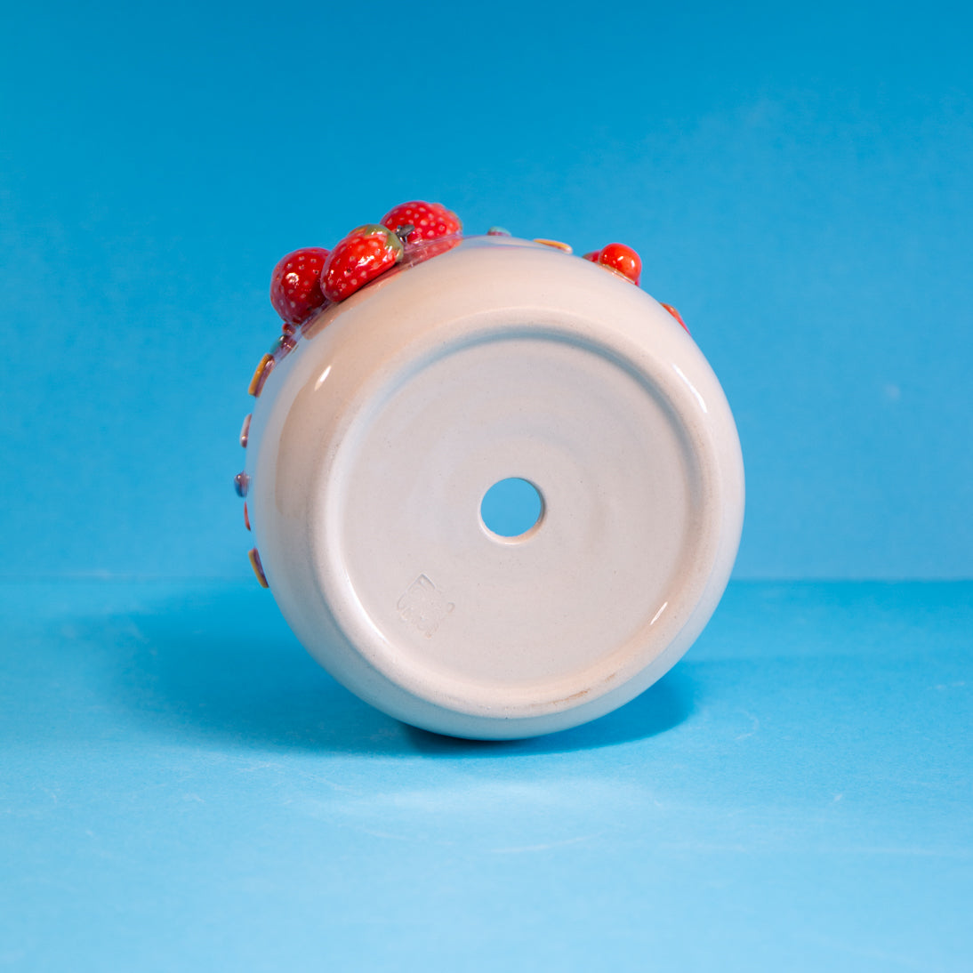 Fraise Suspendue & sprinkles - Pot de fleur