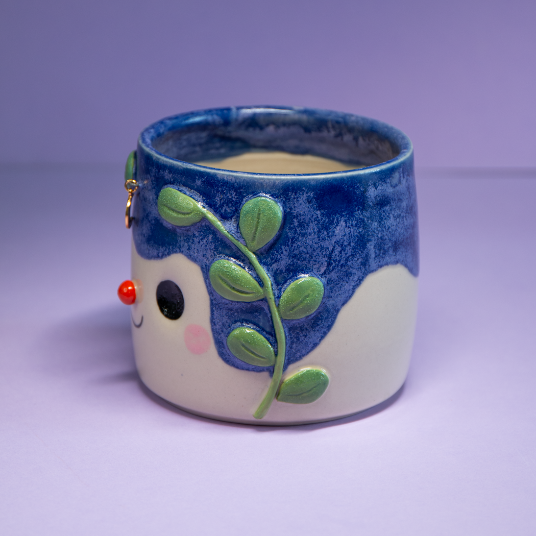 Feuillage nocturne - Pot de fleur
