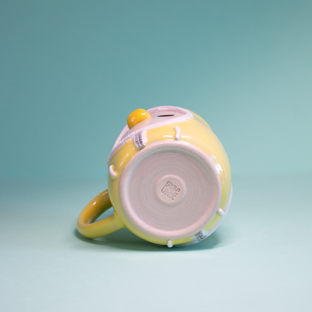 Ciré Jaune - Tasse 400ml Recto Verso - Leger défaut d'émaillage
