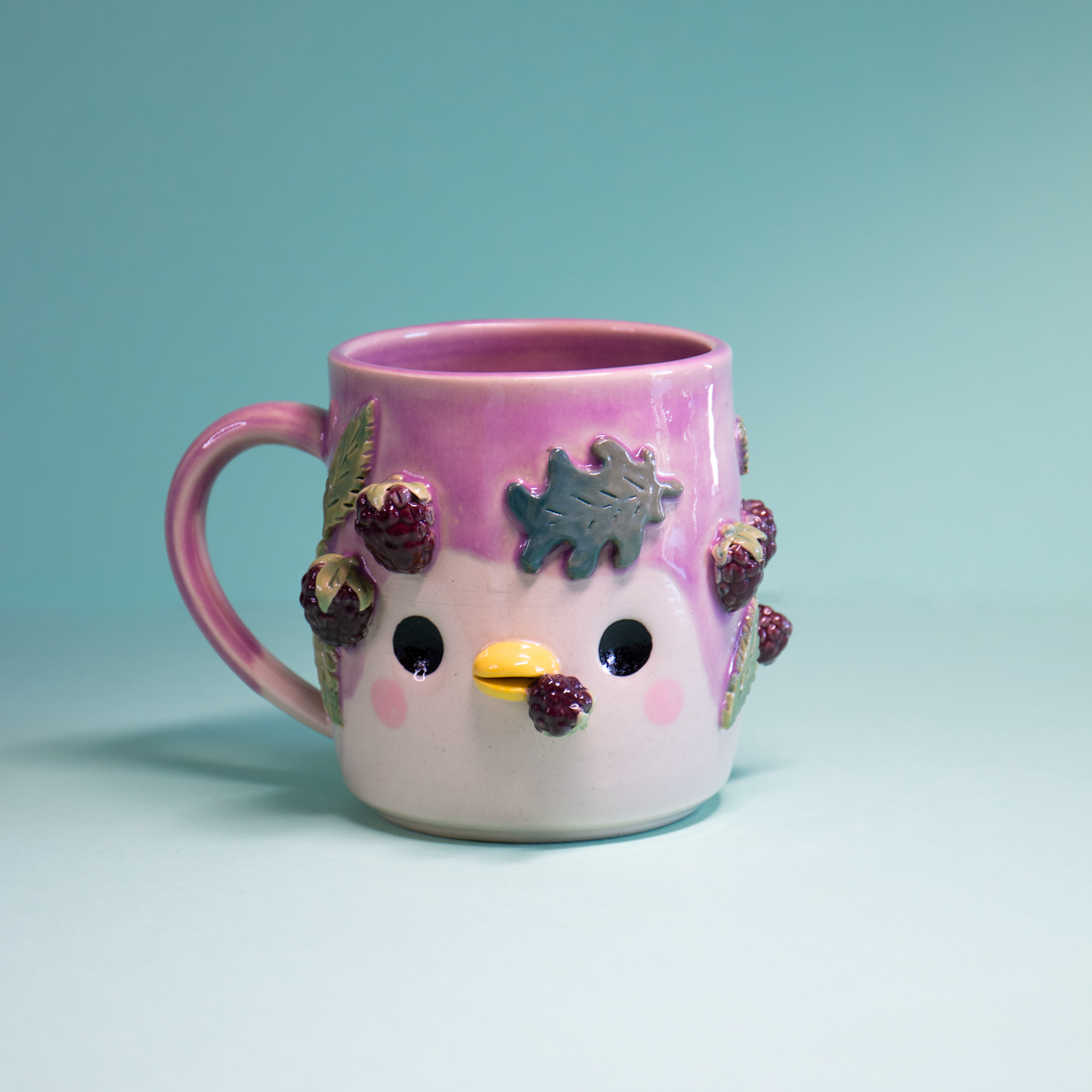 Mûres et feuille de chêne - Tasse 450ml Recto Verso