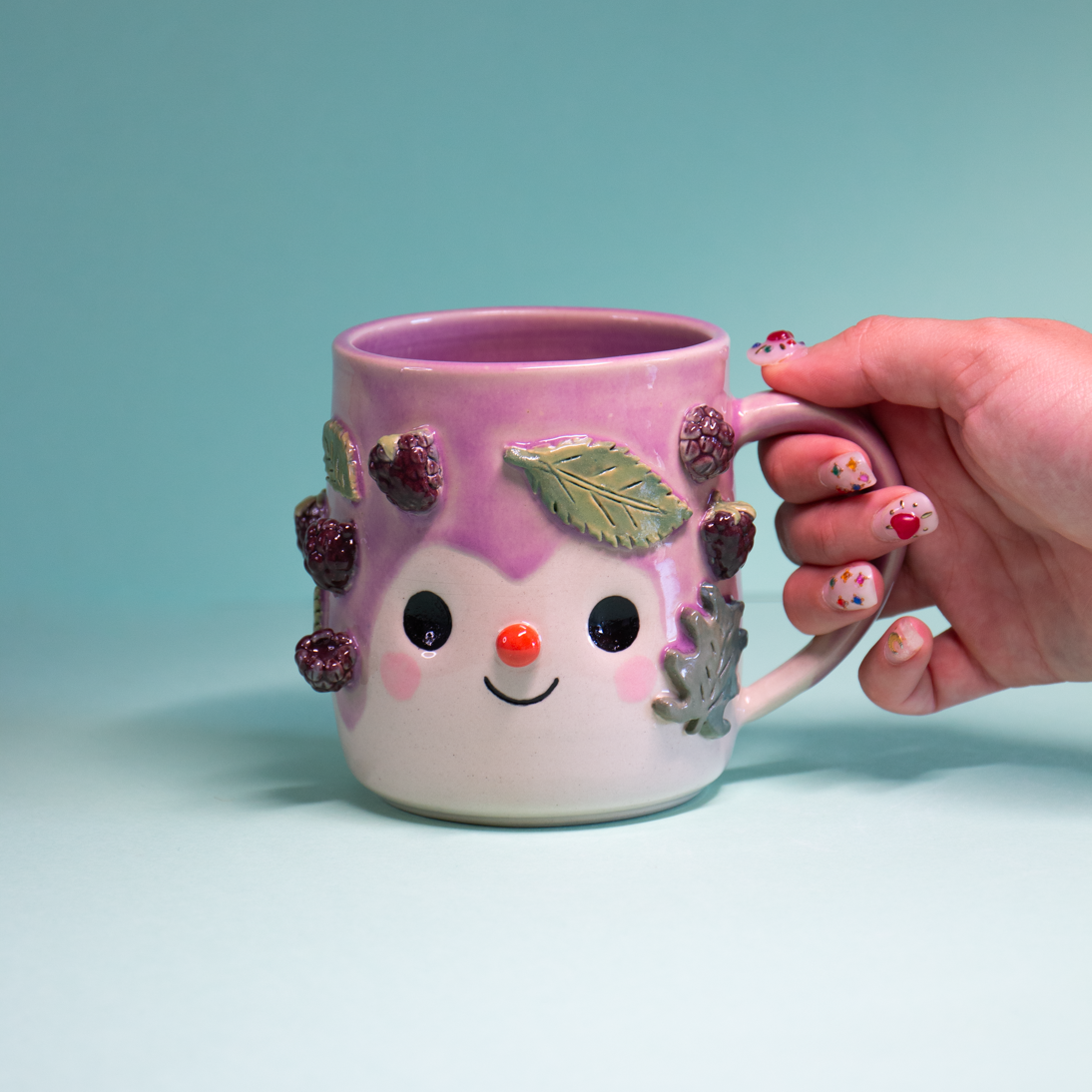 Mûres et feuille de chêne - Tasse 450ml Recto Verso