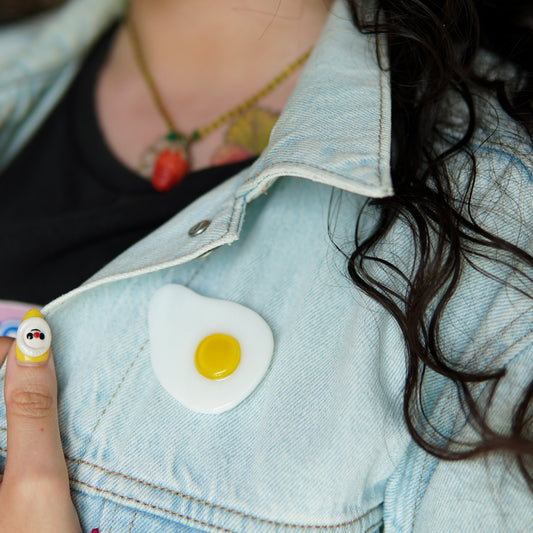 Oeuf - Broche en verre fusion
