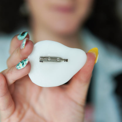 Oeuf - Broche en verre fusion