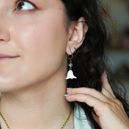 Muguet - boucles d'oreilles céramiques