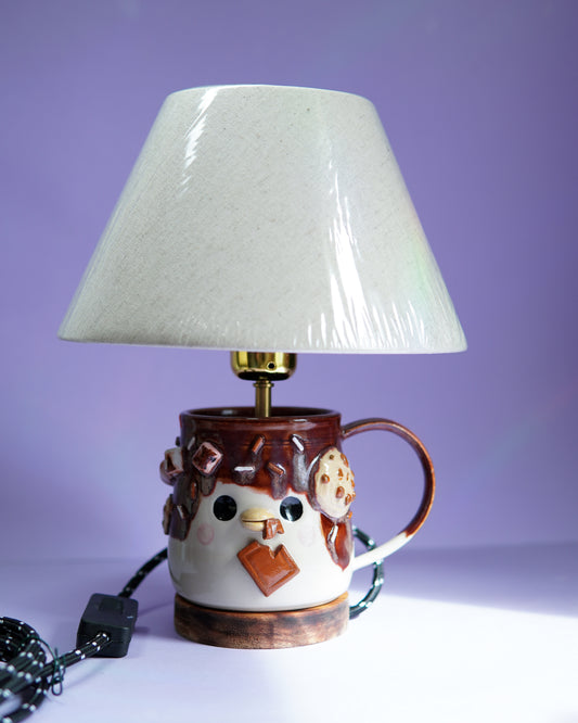 Tasse chocolat - Lampe à poser - léger défaut