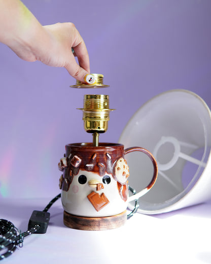 Tasse chocolat - Lampe à poser - léger défaut