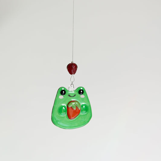 Grenouille - Suspension en verre fusion