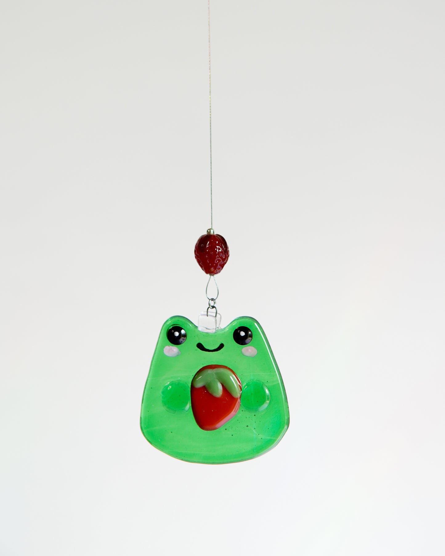 Grenouille - Suspension en verre fusion