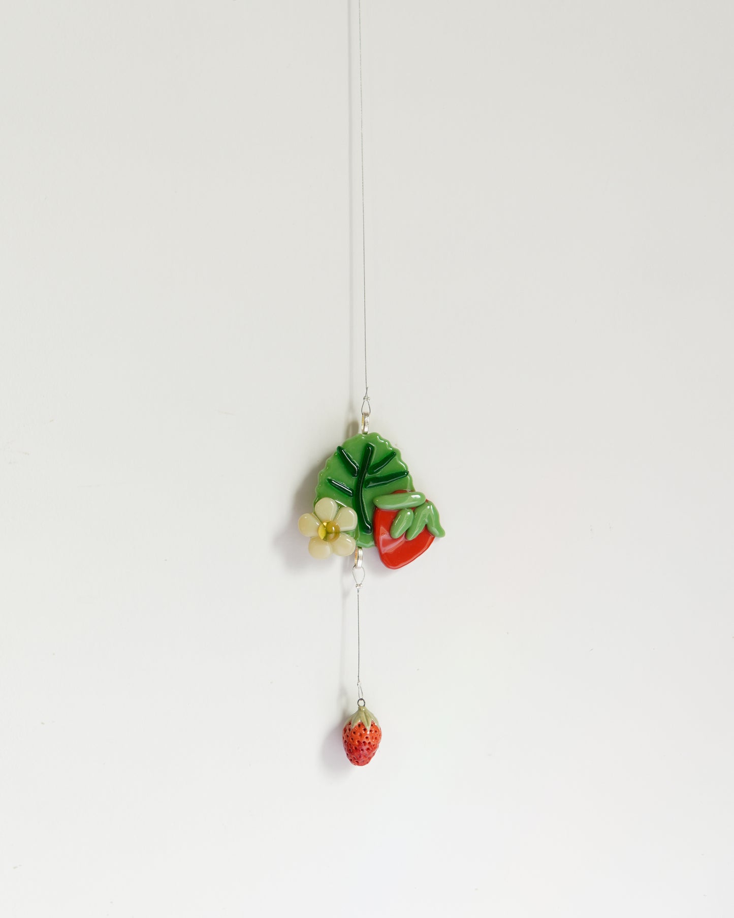 Fraisier - Suspension en verre fusion