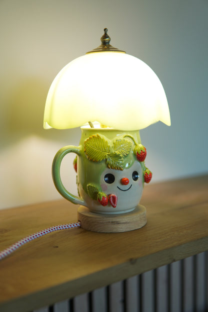 Tasse Fraise - Lampe à poser