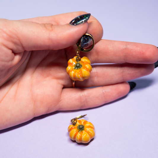 Citrouilles - Paire de boucles d'oreilles