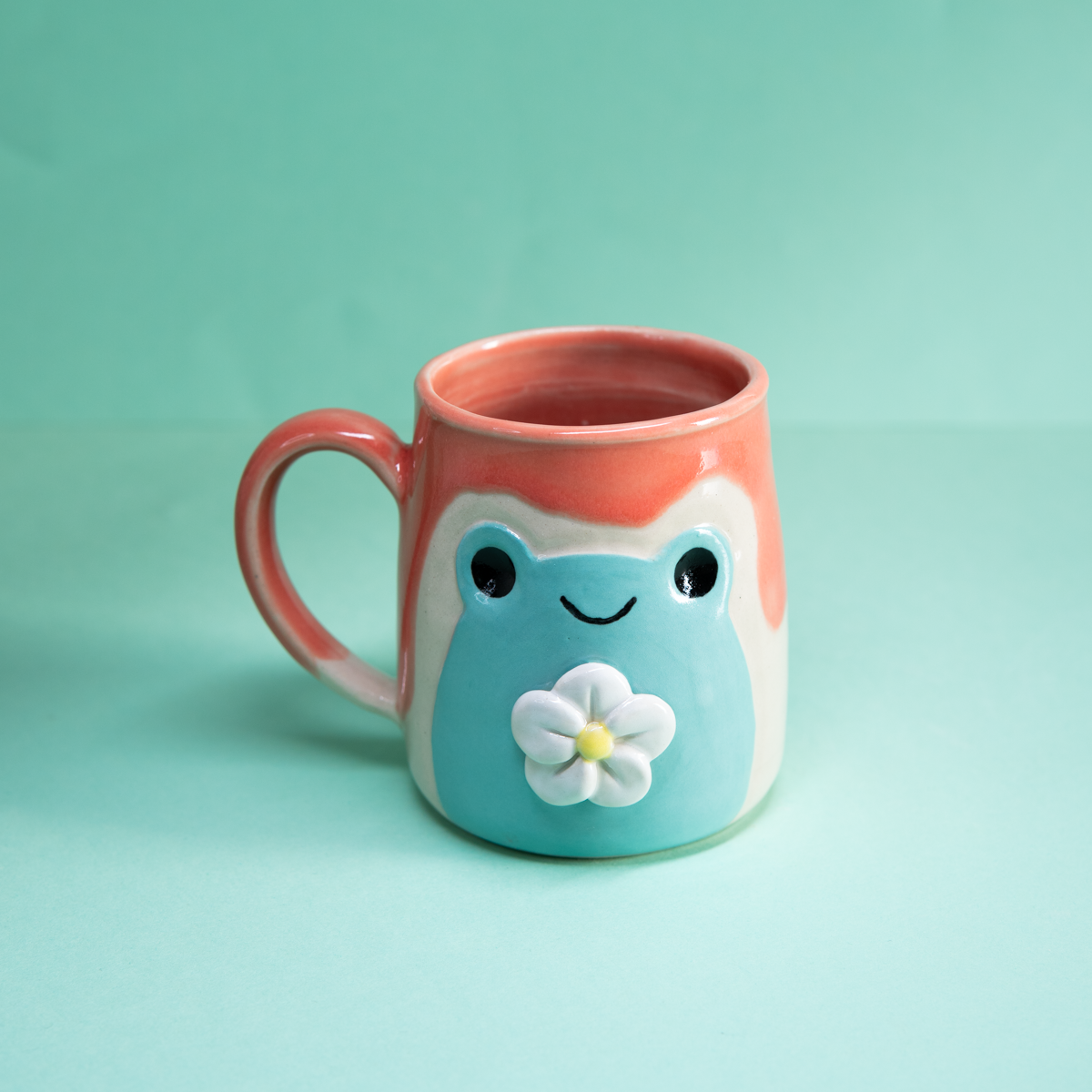 Grenouille rose- Tasse 300ml Recto Verso