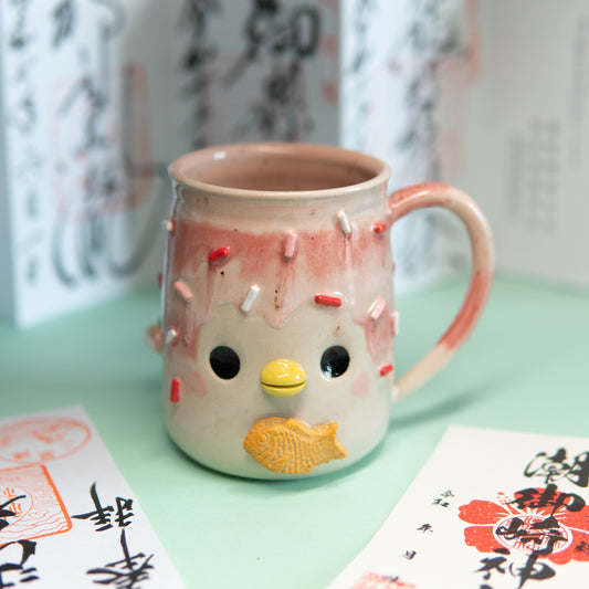 Taiyaki & Pudding fraise - Tasse 550 ml