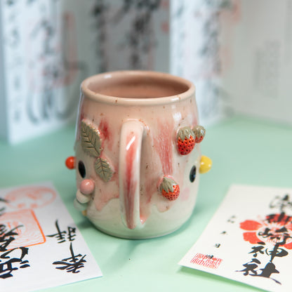 Kakigori, Hanami dango et fraises - Tasse 500 ml
