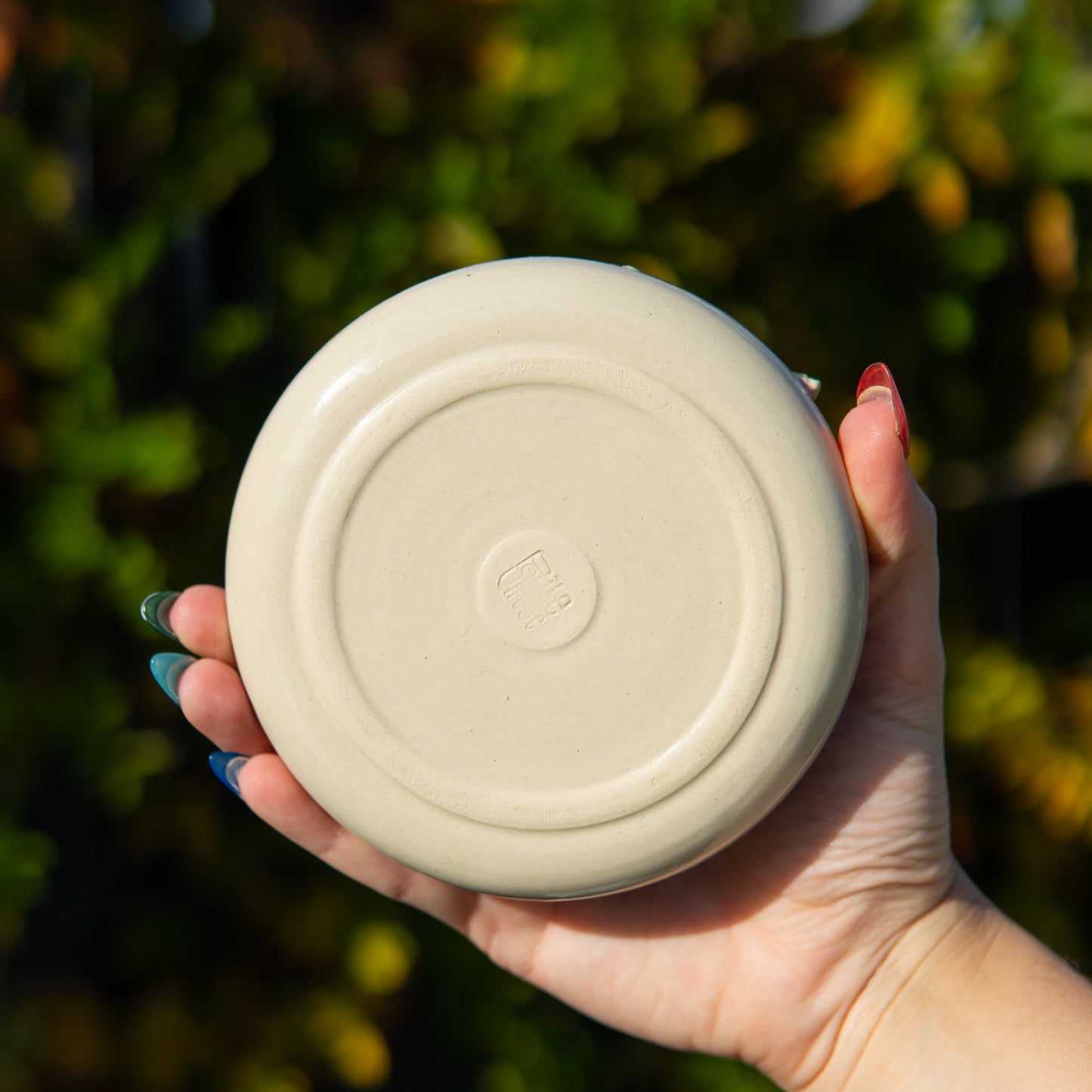 Mures & chêne - Soucoupe décorée - Très léger défaut