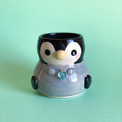 Pingouin dodu - Petit vase (pot non percé)
