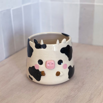 Vache - Pot de fleur